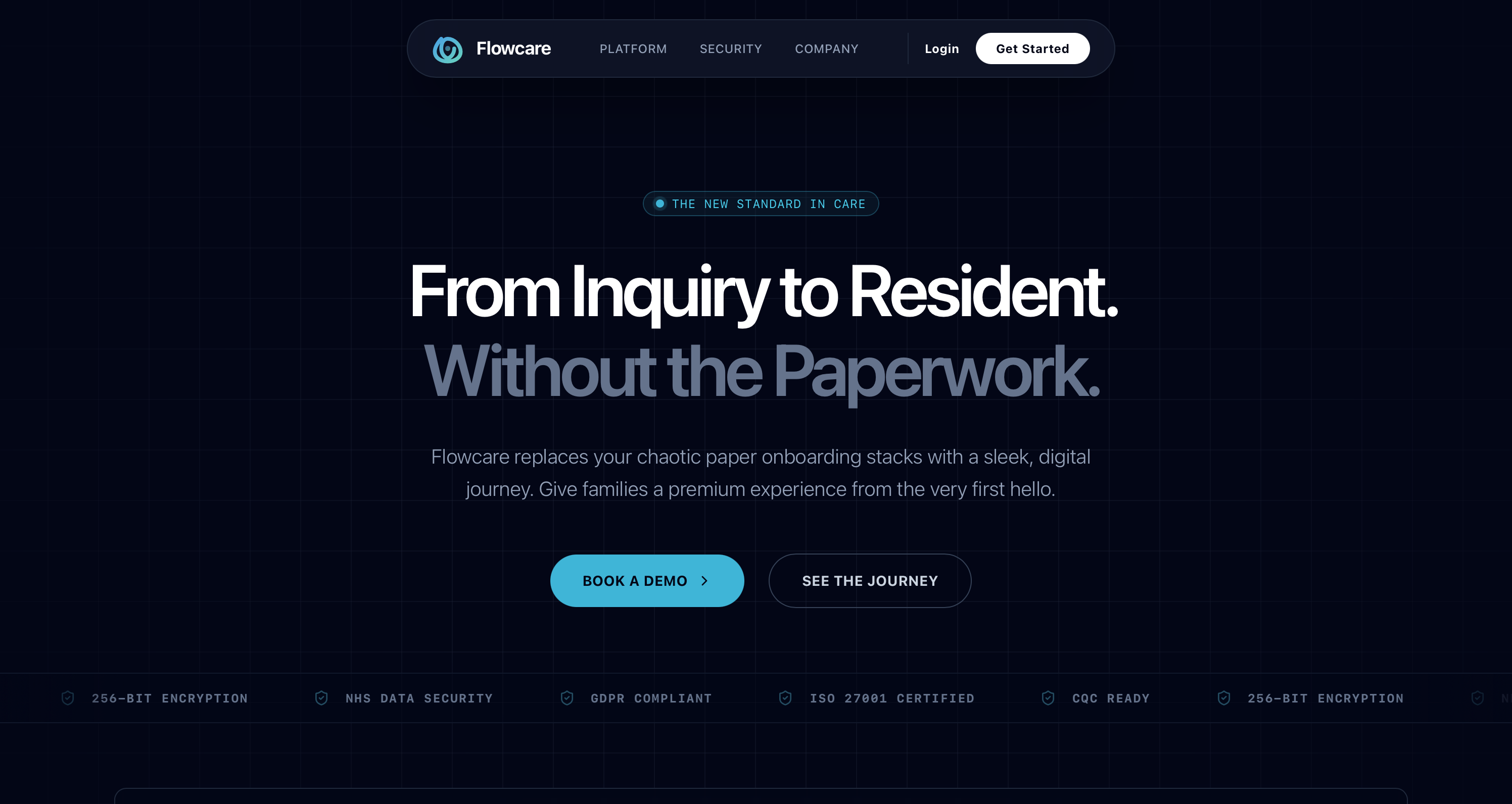 Flow Care digital care home admissions platform
